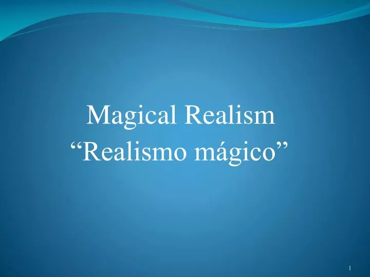 magical realism realismo m gico