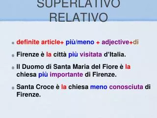superlativo relativo