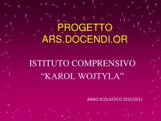 progetto ars docendi or