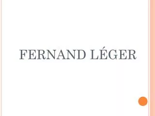 fernand l ger