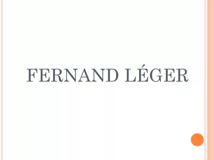 fernand l ger