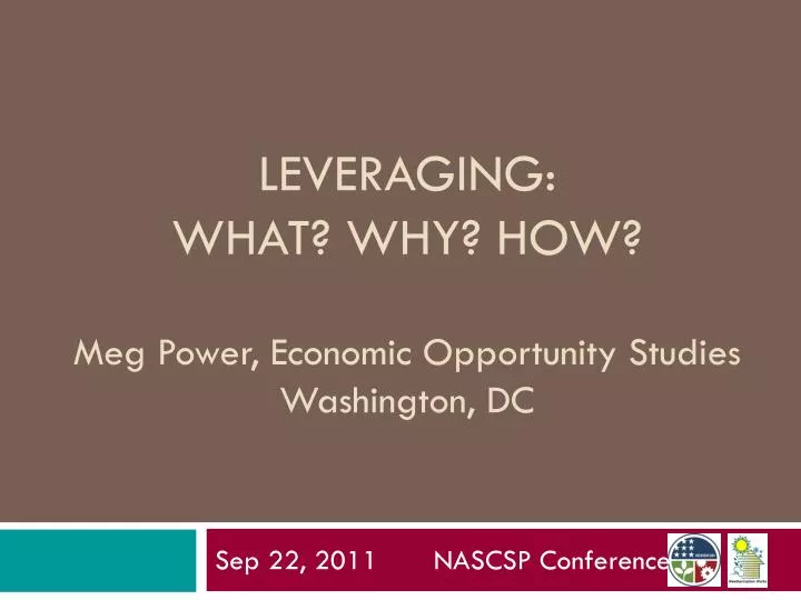 leveraging what why how meg power economic opportunity studies washington dc