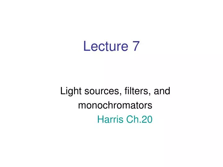 lecture 7