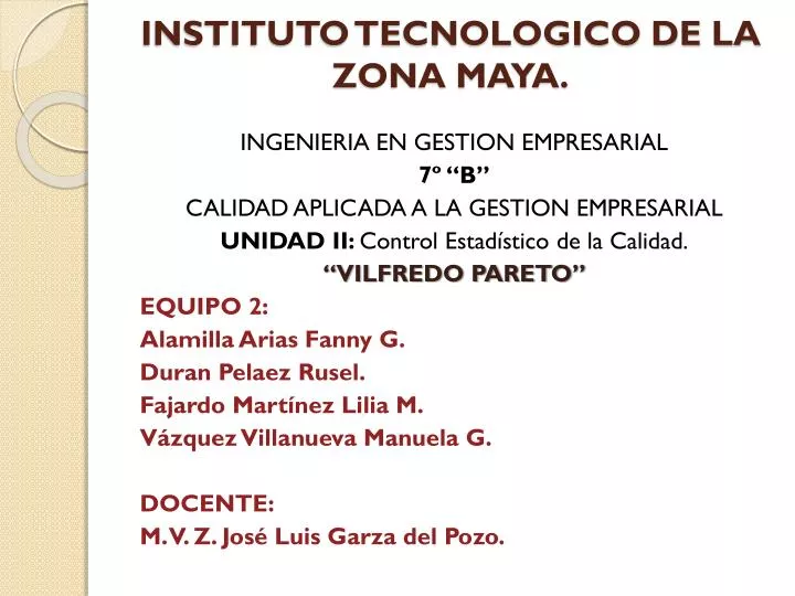 instituto tecnologico de la zona maya