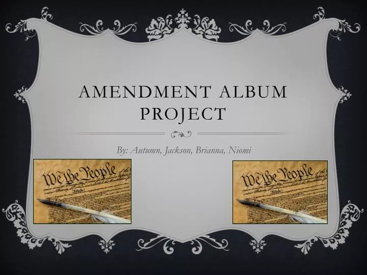amendment album project