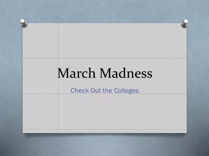 PPT March Madness PowerPoint Presentation free download ID:2699175