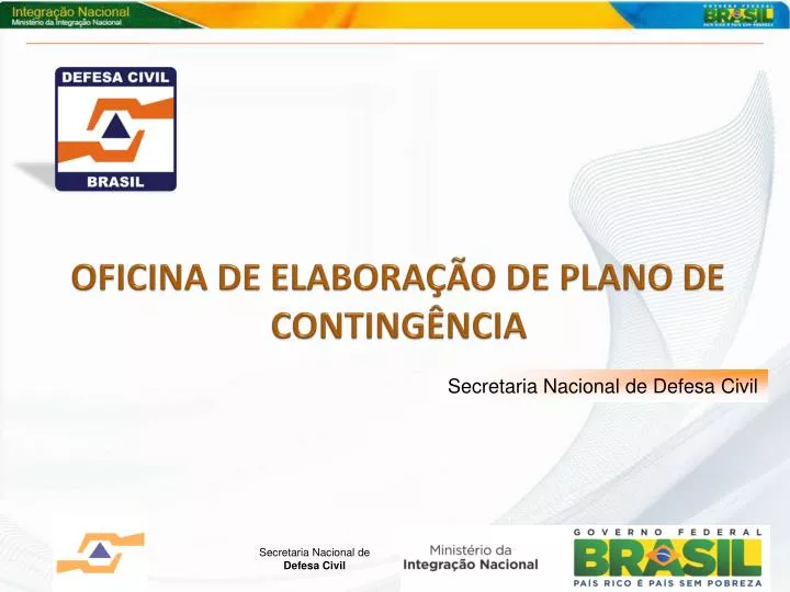 oficina de elabora o de plano de conting ncia