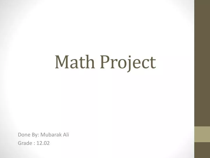 math project