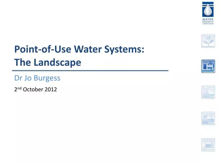 point of use water systems the landscape