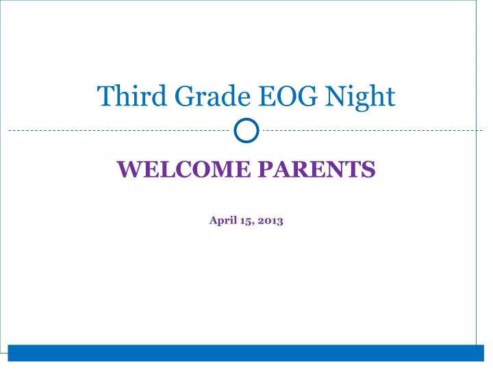third grade eog night
