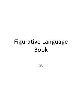 Figurative Language Book