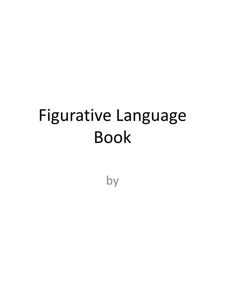 figurative language book