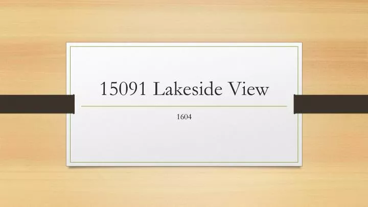 15091 lakeside view