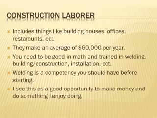 Construction laborer