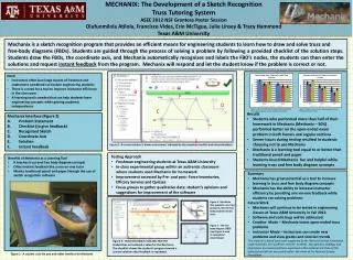 MECHANIX: The Development of a Sketch Recognition Truss Tutoring System