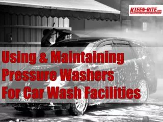 Pressure Washer Maintenance for Car Wash Owners