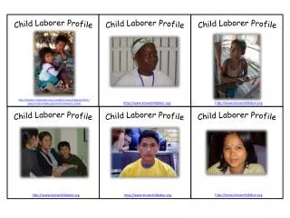 Child Laborer Profile