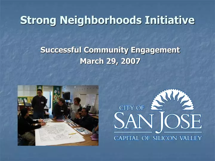 strong neighborhoods initiative