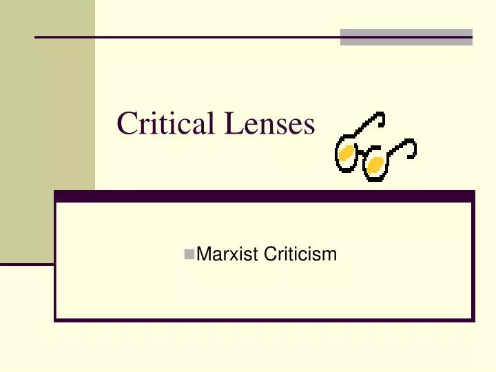 critical lenses