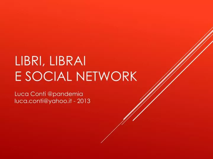 libri librai e social network
