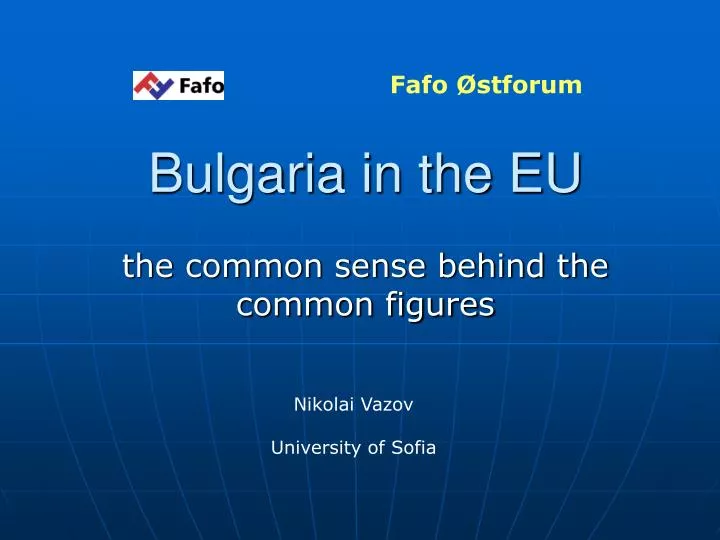bulgaria in the eu