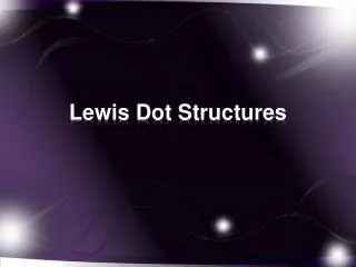 lewis dot structures
