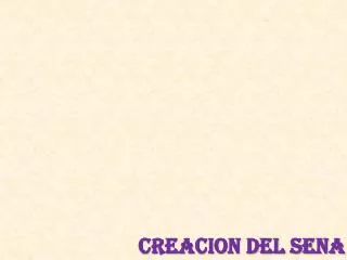 creacion del sena