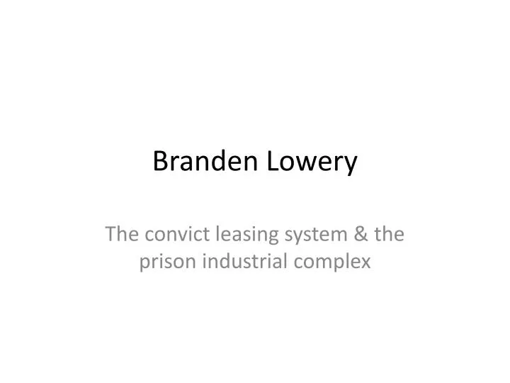 branden lowery