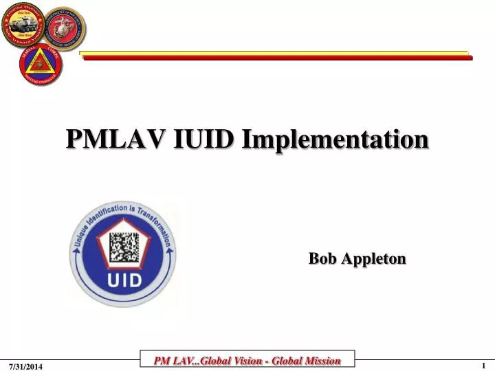 pmlav iuid implementation