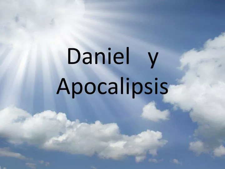 daniel y apocalipsis