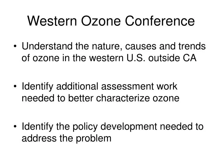 western ozone conference