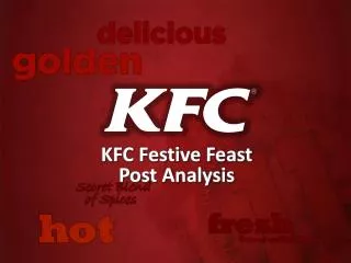 KFC Festive Feast Post Analysis