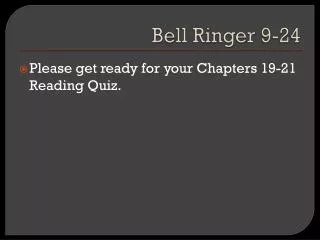 Bell Ringer 9-24