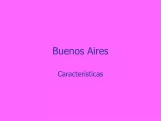 buenos aires