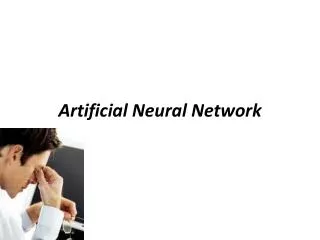 artificial neural network