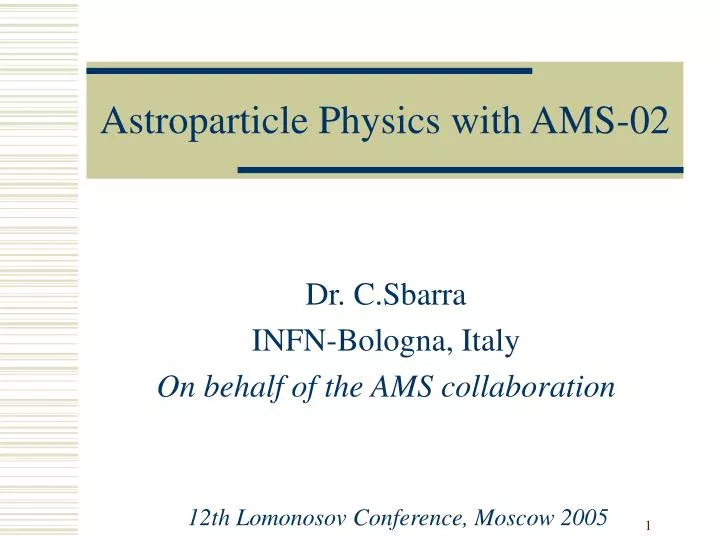 astroparticle physics with ams 02