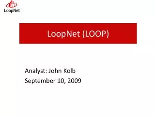 LoopNet (LOOP)