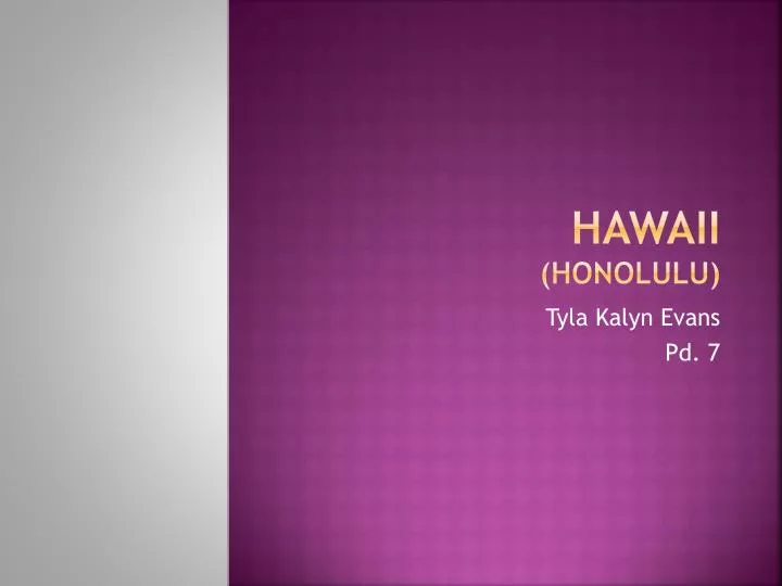 hawaii honolulu