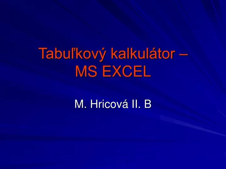 tabu kov kalkul tor ms excel