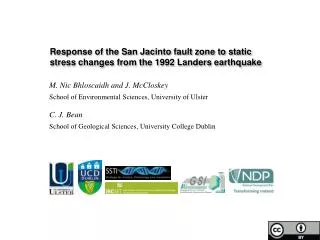 Response of the San Jacinto fault zone to static stress changes from the 1992 Landers earthquake