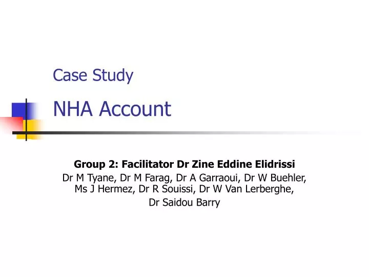 case study nha account