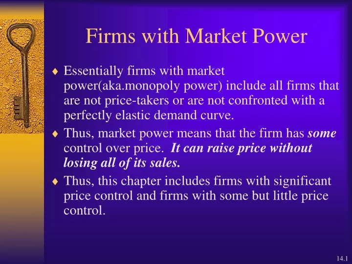 firms with market power