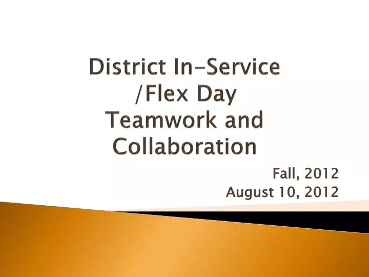 district in service flex day teamwork and collaboration