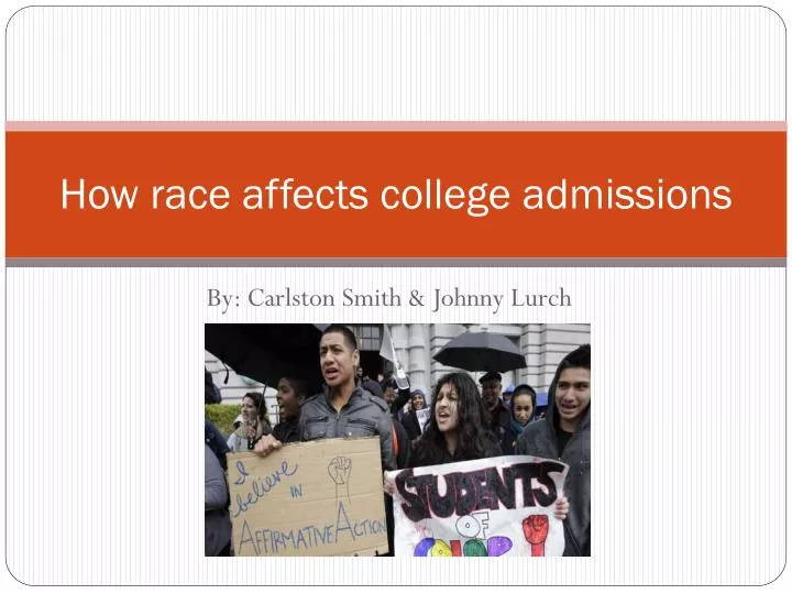 how race affects college admissions