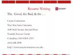 Resume Writing - slide 1