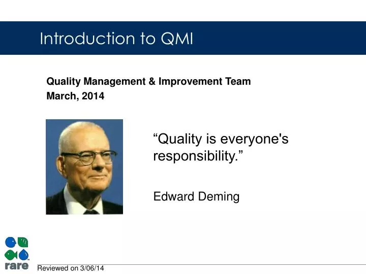 quality management improvement team march 2014