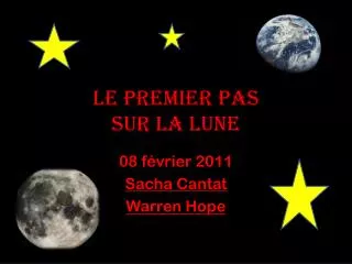 LE PREMIER PAS SUR LA LUNE