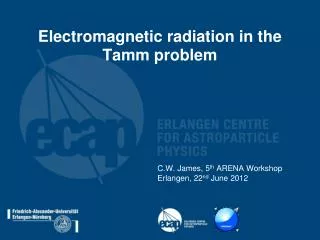 Electromagnetic radiation in the Tamm problem