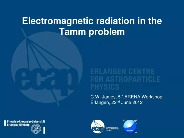 electromagnetic radiation in the tamm problem