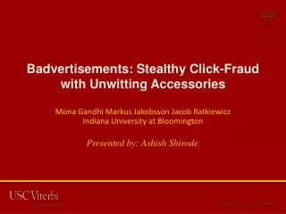 Badvertisements : Stealthy Click-Fraud with Unwitting Accessories